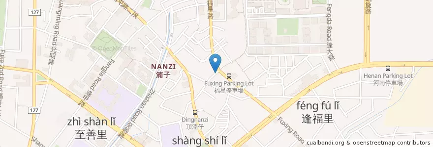 Mapa de ubicacion de 茶茗園 en 臺灣, 臺中市, 西屯區.