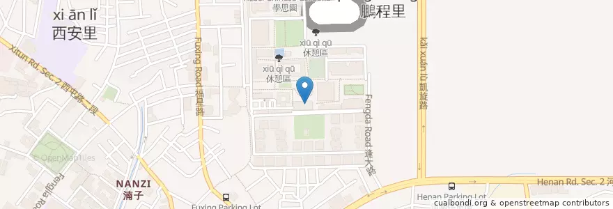 Mapa de ubicacion de 垃圾桶 en 臺灣, 臺中市, 西屯區.