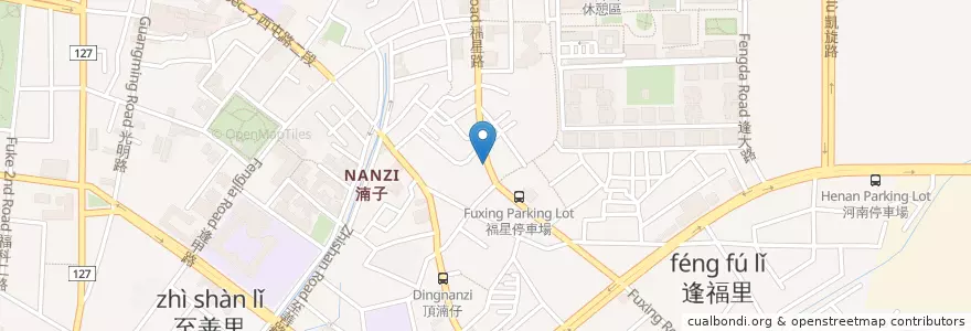 Mapa de ubicacion de 將軍滷味 en تايوان, تاي شانغ, 西屯區.