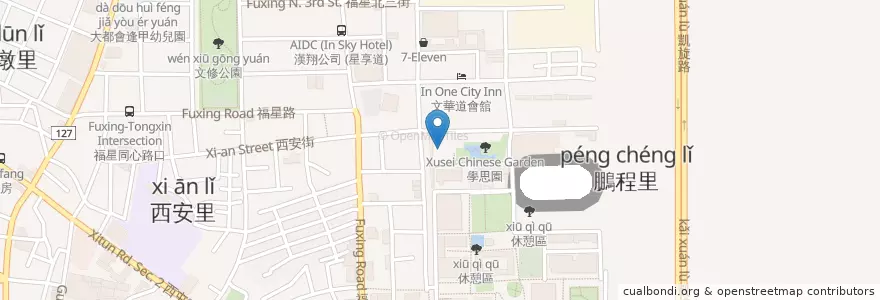 Mapa de ubicacion de 逢甲最高級男廁 en 타이완, 타이중 시, 시툰 구.