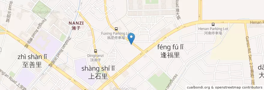 Mapa de ubicacion de 嘻遊記 en تایوان, تایچونگ, 西屯區.