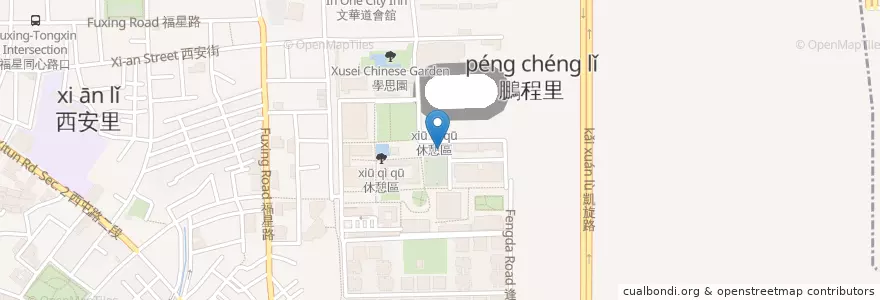 Mapa de ubicacion de 討論室 en 臺灣, 臺中市, 西屯區.