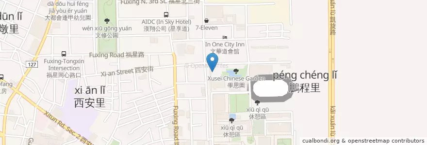 Mapa de ubicacion de 垃圾桶 en Taiwan, Taichung, 西屯區.