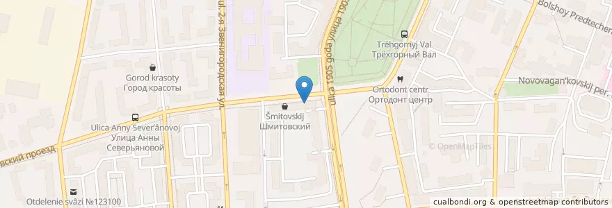 Mapa de ubicacion de А-Фарм en Russland, Föderationskreis Zentralrussland, Moskau, Zentraler Verwaltungsbezirk, Пресненский Район.