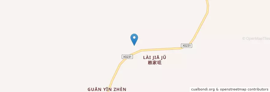 Mapa de ubicacion de 监控测速点 en 中国, 四川省, 宜宾市, 叙州区.
