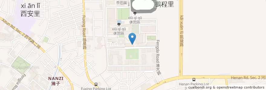 Mapa de ubicacion de 垃圾桶 en Тайвань, Тайчжун, 西屯區.