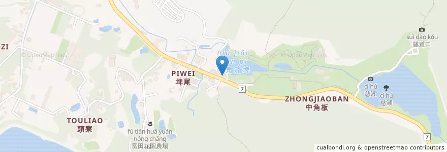 Mapa de ubicacion de 林家私房菜 en Taiwan, 桃園市, 大溪區.