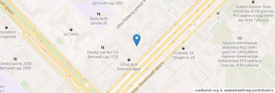 Mapa de ubicacion de Премьер Клиник en Russia, Central Federal District, Moscow, South-Western Administrative Okrug, Gagarinsky District.