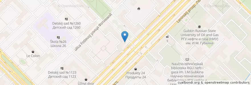Mapa de ubicacion de Райффайзен en ロシア, 中央連邦管区, モスクワ, Юго-Западный Административный Округ, Гагаринский Район.