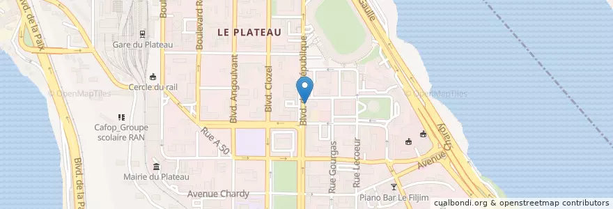 Mapa de ubicacion de NSIA Banque - Agence Boulevard de la République en コートジボワール, アビジャン, Le Plateau.