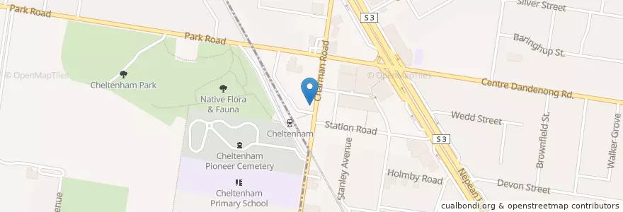 Mapa de ubicacion de Charman Fish & Chippery en Australie, Victoria, City Of Kingston.