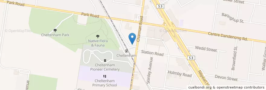 Mapa de ubicacion de Milk Boy en Avustralya, Victoria, City Of Kingston.