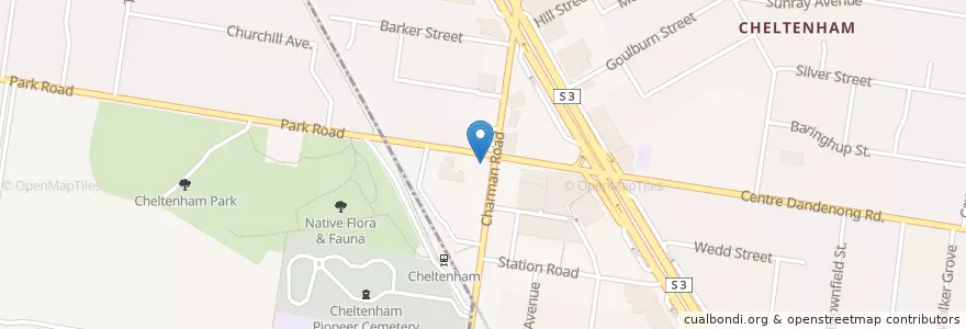 Mapa de ubicacion de Domino's en Austrália, Victoria, City Of Kingston.