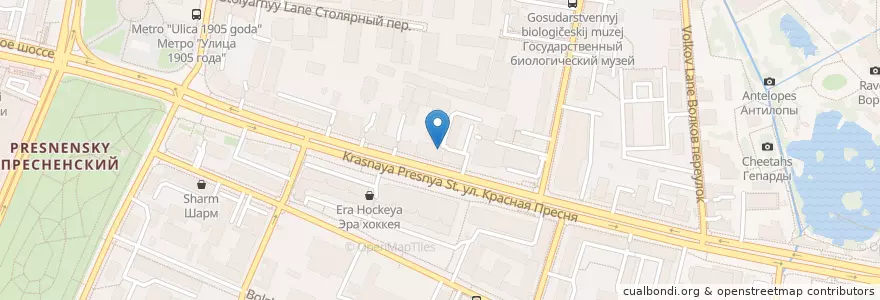 Mapa de ubicacion de Арт-Мед en Rusland, Centraal Federaal District, Moskou, Центральный Административный Округ, Пресненский Район.