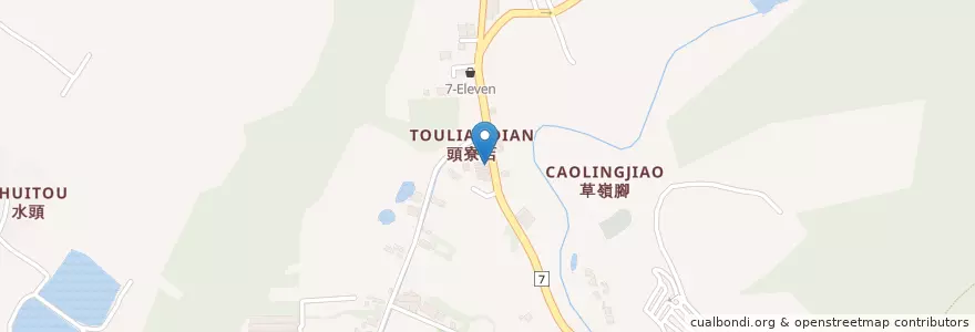 Mapa de ubicacion de 天池沙鍋魚頭 en Tayvan, 桃園市, 大溪區.