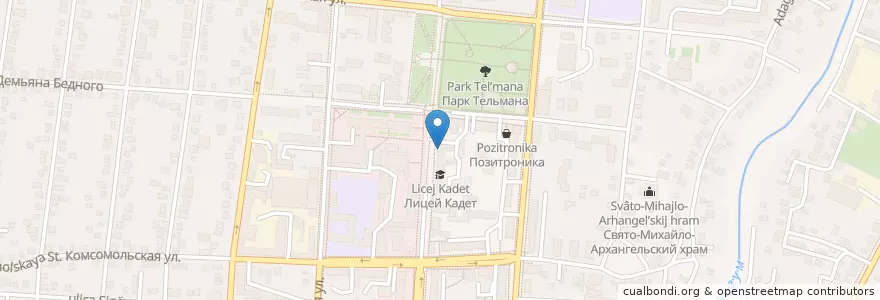 Mapa de ubicacion de Здоровье en Russia, South Federal District, Krasnodar Krai, Krymsky District, Крымское Городское Поселение.