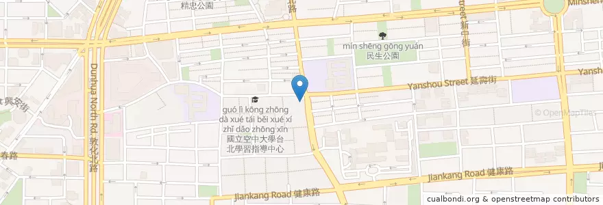 Mapa de ubicacion de 又又藥局 en تایوان, 新北市, تایپه, 松山區.