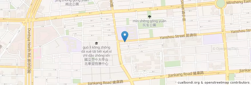 Mapa de ubicacion de 康霖牙醫診所 en 타이완, 신베이 시, 타이베이시, 쑹산 구.