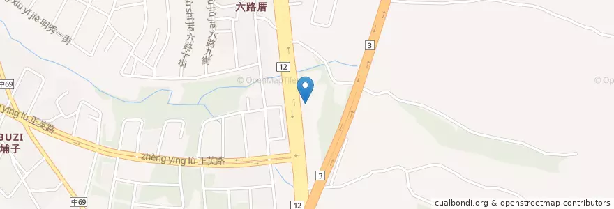 Mapa de ubicacion de 台灣中油 en 臺灣, 臺中市, 沙鹿區.
