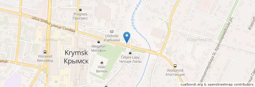 Mapa de ubicacion de KFC en Russland, Föderationskreis Südrussland, Region Krasnodar, Rajon Krymsk, Крымское Городское Поселение.