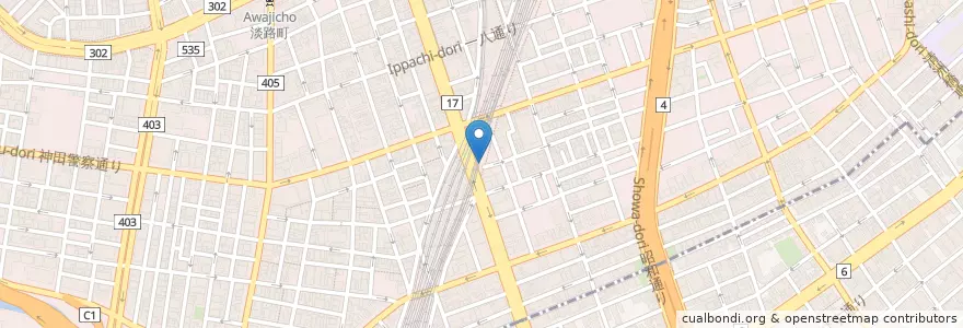 Mapa de ubicacion de メコン en Japonya, 東京都, 千代田区.