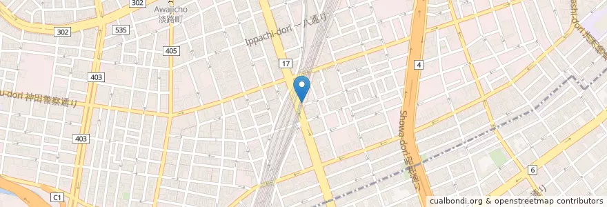 Mapa de ubicacion de 串カツ甲子園 en Japón, Tokio, Chiyoda.