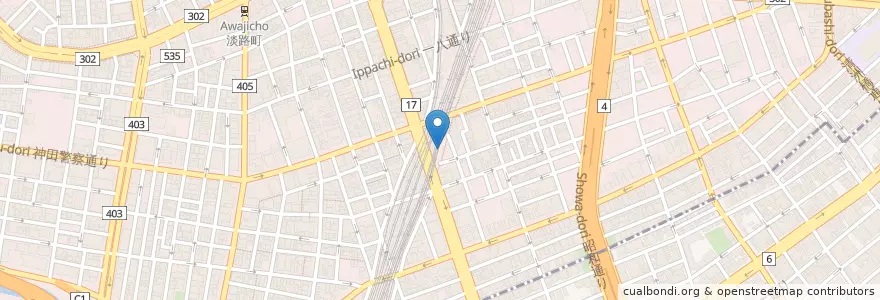 Mapa de ubicacion de 蛇の目鮨本店 en 日本, 東京都, 千代田区.