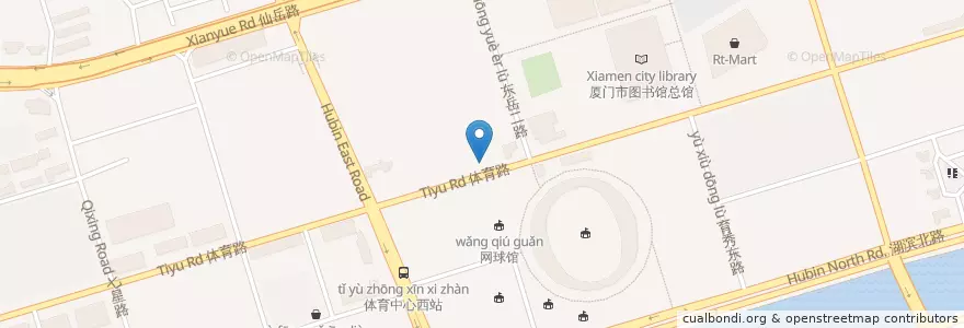 Mapa de ubicacion de 文化艺术中心南站公交站边上 119500 en 中国, 福建省, 思明区.