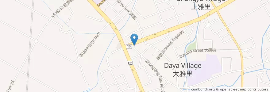 Mapa de ubicacion de 四海遊龍 en 타이완, 타이중 시, 다야 구.
