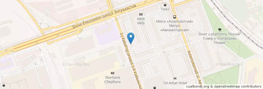 Mapa de ubicacion de Участковый пункт полиции en Russia, Central Federal District, Moscow, South-Eastern Administrative Okrug, Lefortovo District.