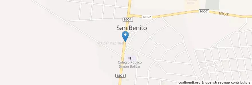 Mapa de ubicacion de Cafetin la Chelita en ニカラグア, マナグア県, Tipitapa (Municipio).