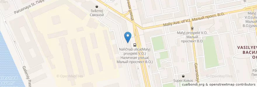 Mapa de ubicacion de Дет. сад №2 en Russland, Föderationskreis Nordwest, Oblast Leningrad, Sankt Petersburg, Василеостровский Район, Hafenviertel.