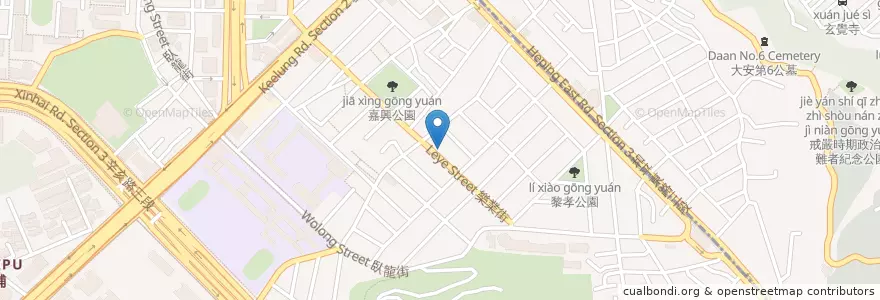 Mapa de ubicacion de 佳安幼兒園 en 臺灣, 新北市, 臺北市, 大安區.