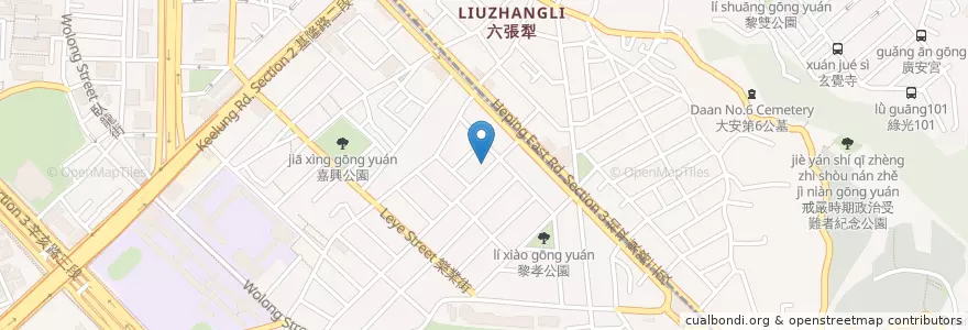 Mapa de ubicacion de 傳家肉羹 en تایوان, 新北市, تایپه, 大安區.