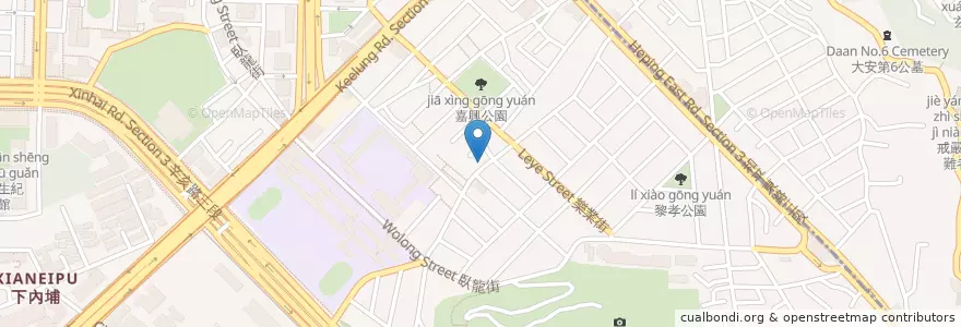 Mapa de ubicacion de 聖明宮 en تايوان, تايبيه الجديدة, تايبيه, 大安區.
