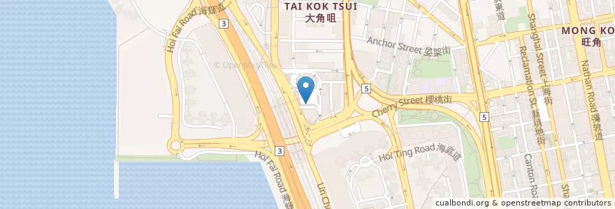 Mapa de ubicacion de HSBC Centre Branch en 中国, 广东省, 香港 Hong Kong, 九龍 Kowloon, 新界 New Territories, 油尖旺區 Yau Tsim Mong District.