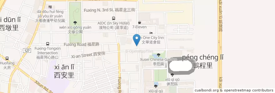 Mapa de ubicacion de 好學生滷味 en Taiwan, Taichung, Xitun District.