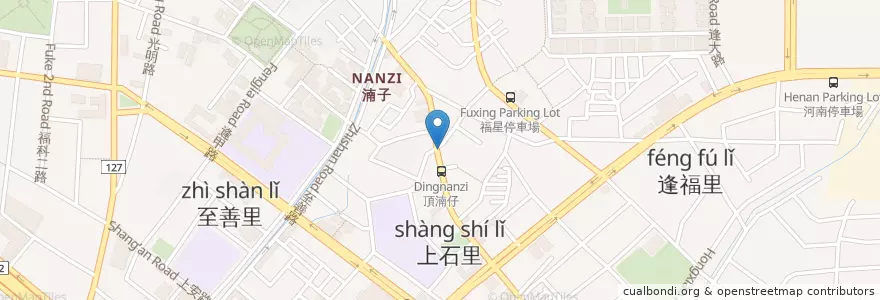 Mapa de ubicacion de 明倫蛋餅(西屯店) en Taïwan, Taichung, 西屯區.