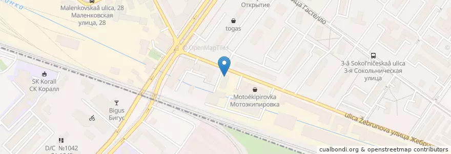 Mapa de ubicacion de Авиценна фарма en Russia, Distretto Federale Centrale, Москва.