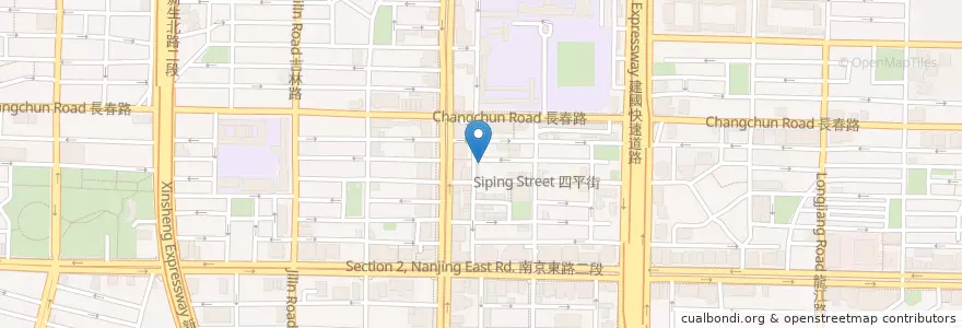 Mapa de ubicacion de 金鳳越南美味 en تایوان, 新北市, تایپه, 中山區.
