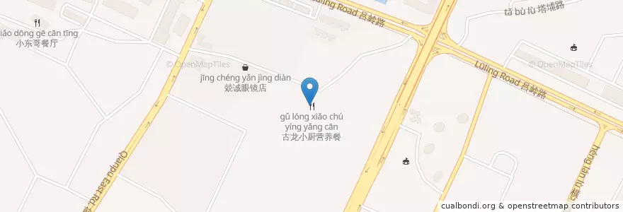 Mapa de ubicacion de 古龙小厨营养餐 en چین, فوجیان, سیمینگ.