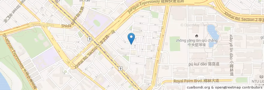Mapa de ubicacion de 雀兒小餐館 en 타이완, 신베이 시, 타이베이시.