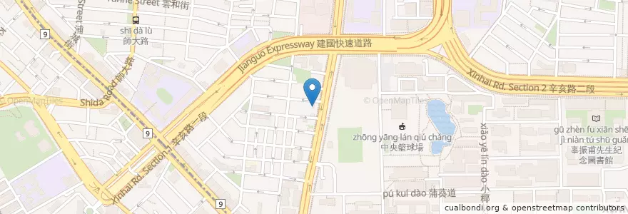 Mapa de ubicacion de 大學眼科 en تايوان, تايبيه الجديدة, تايبيه, 大安區.
