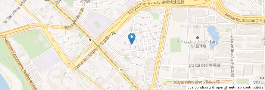 Mapa de ubicacion de 笠原麵食館 en 臺灣, 新北市, 臺北市.