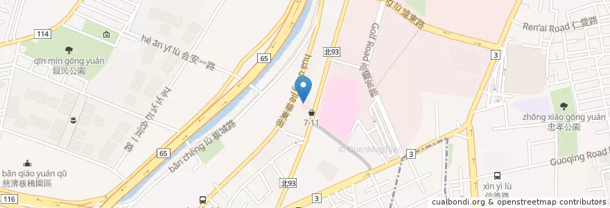 Mapa de ubicacion de 德克士脆皮炸雞 en 臺灣, 新北市, 板橋區.