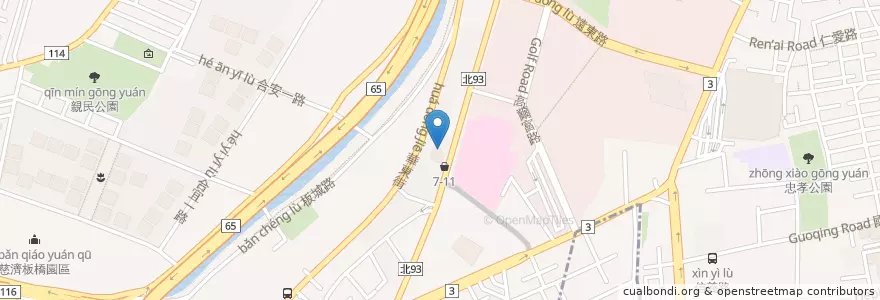 Mapa de ubicacion de 薩利亞義大利料理 en تایوان, 新北市, 板橋區.