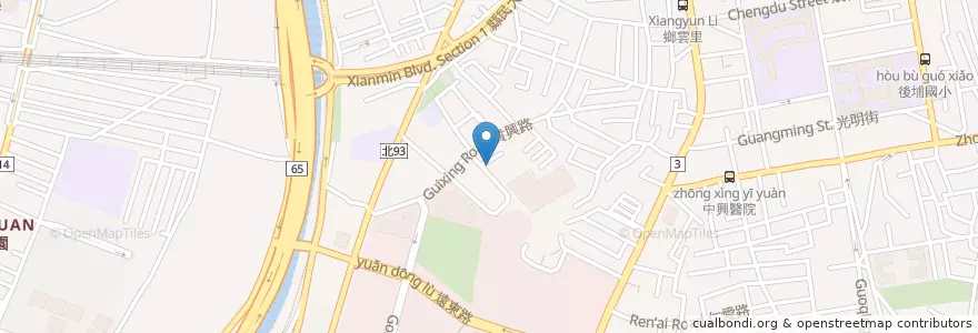 Mapa de ubicacion de 金元飽福州乾拌麵 en تايوان, تايبيه الجديدة, 板橋區.