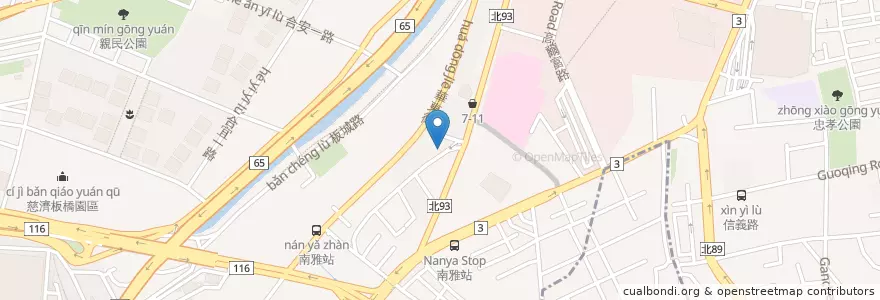 Mapa de ubicacion de 鍋小寶 en تايوان, تايبيه الجديدة, 板橋區.