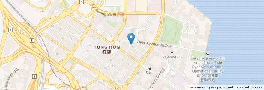 Mapa de ubicacion de 澳洲寵物醫院 Australia Veterinary Hospital en Chine, Guangdong, Hong Kong, Kowloon, Nouveaux Territoires, 九龍城區 Kowloon City District.