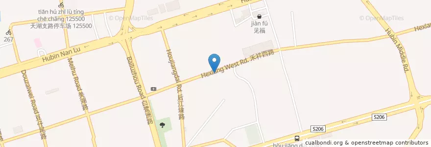 Mapa de ubicacion de 开元街道公交站边上(南侧) 124500 en Çin, Fujian, 思明区.